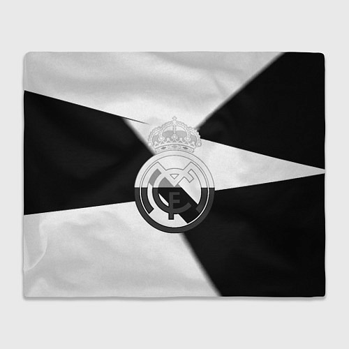 Плед Реал Мадрид геометрия полосы / 3D-Велсофт – фото 1