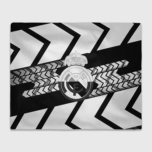 Плед Реал Мадрид краски полосы / 3D-Велсофт – фото 1