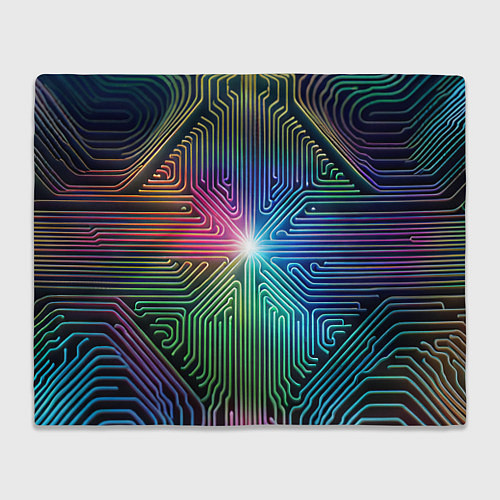 Плед Линейная графика / 3D-Велсофт – фото 1