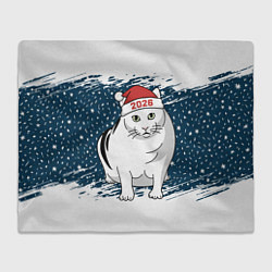 Плед флисовый Кот Бендер - 2026, цвет: 3D-велсофт