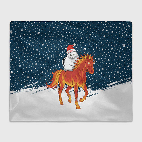 Плед Кот Бендер и огненный конь - 2026 / 3D-Велсофт – фото 1