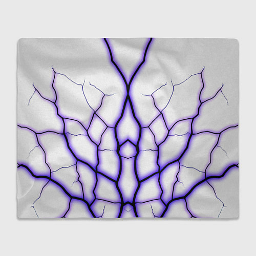 Плед Color white purple / 3D-Велсофт – фото 1