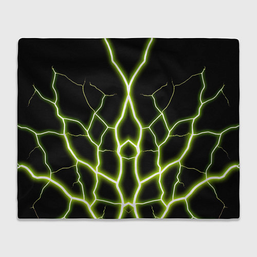 Плед Color green black / 3D-Велсофт – фото 1