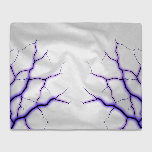 Плед Color white purple / 3D-Велсофт – фото 1