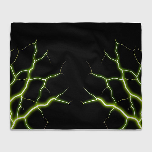 Плед Color green black / 3D-Велсофт – фото 1