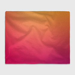 Плед флисовый Color orange pink, цвет: 3D-велсофт