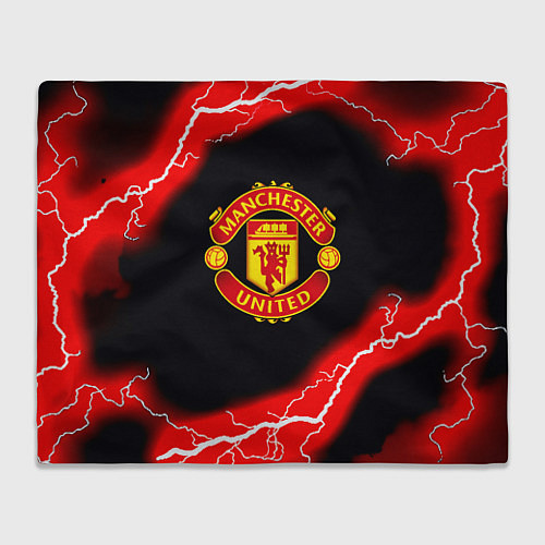 Плед Манчестер Юнайтед шторм молнии / 3D-Велсофт – фото 1