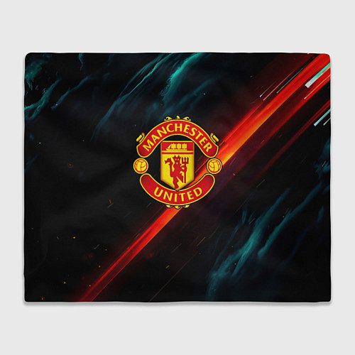 Плед Манчестер Юнайтед абстракция / 3D-Велсофт – фото 1