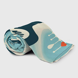 Плед флисовый Сердце донора, цвет: 3D-велсофт — фото 2