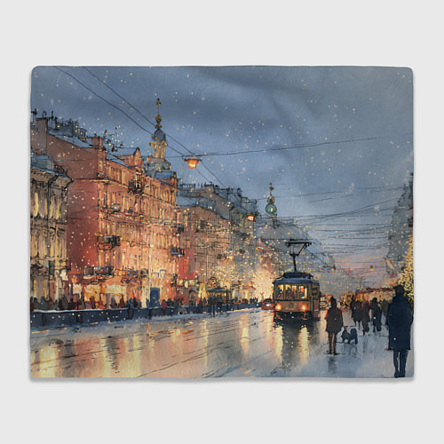 Плед Вечер Санкт-Петербурга / 3D-Велсофт – фото 1