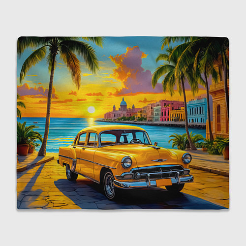 Плед Золотой закат над набережной / 3D-Велсофт – фото 1