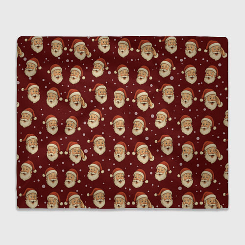 Плед Паттерн с Сантой / 3D-Велсофт – фото 1