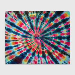 Плед флисовый Tie dye, цвет: 3D-велсофт