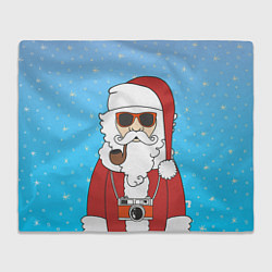 Плед флисовый Дед мороз, цвет: 3D-велсофт