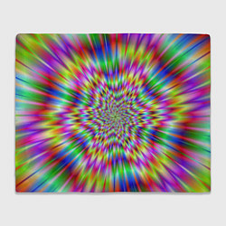 Плед флисовый Спектральная иллюзия, цвет: 3D-велсофт