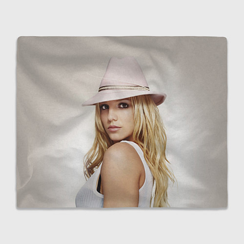 Плед Бритни Спирс в розовой шляпе / 3D-Велсофт – фото 1