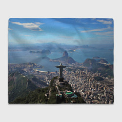 Плед флисовый Рио-де-Жанейро, цвет: 3D-велсофт