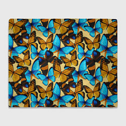 Плед флисовый Бабочки, цвет: 3D-велсофт
