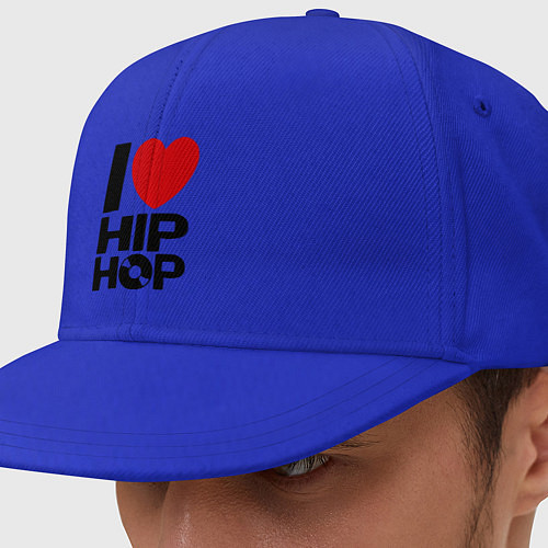 Кепка снепбек I love Hip Hop / Синий – фото 1