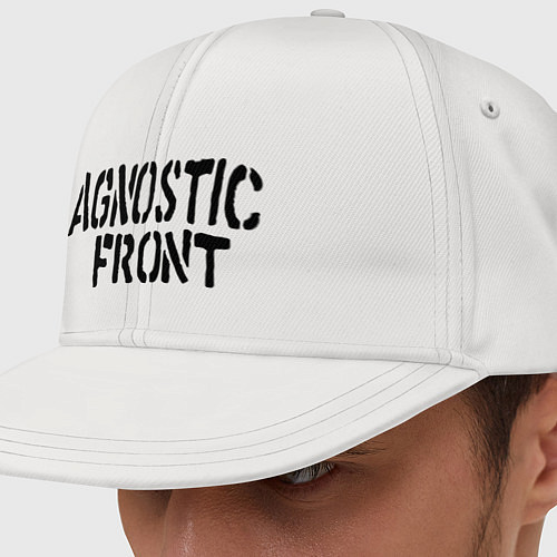 Кепка снепбек Agnostic front / Белый – фото 1