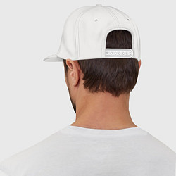Кепка-снепбек Троллфэйс в шлеме, цвет: белый — фото 2