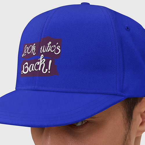 Кепка снепбек Look whes back! / Синий – фото 1