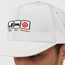 Кепка снепбек Еда, сон и Volkswagen