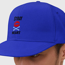 Кепка-снепбек Stray heart, цвет: синий