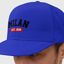 Кепка-снепбек FC Milan Est. 1899, цвет: синий