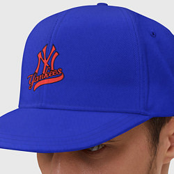 Кепка-снепбек New York Yankees logo, цвет: синий