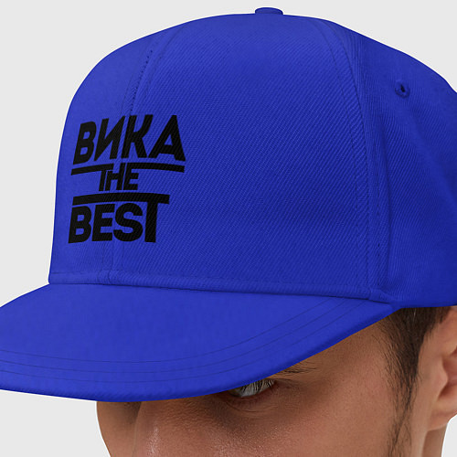 Кепка снепбек Вика the best / Синий – фото 1
