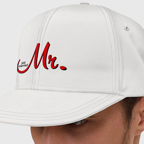 Кепка снепбек Mr. Just married / Белый – фото 1
