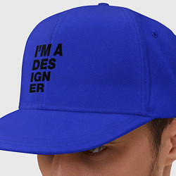 Кепка снепбек I am a designer