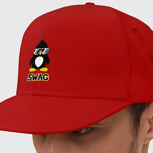 Кепка снепбек SWAG Penguin / Красный – фото 1