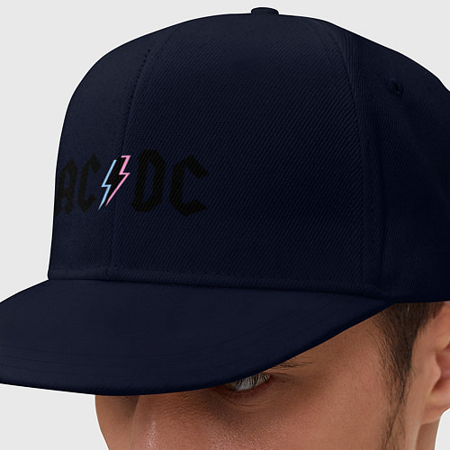 Кепка снепбек AC/DC / Тёмно-синий – фото 1
