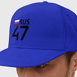 Кепка-снепбек RUS 47, цвет: синий