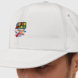 Кепка-снепбек Super Mario убойная компания, цвет: белый