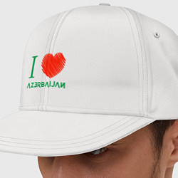 Кепка-снепбек Love Azerbaijan, цвет: белый