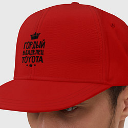 Кепка-снепбек Гордый владелец Toyota, цвет: красный
