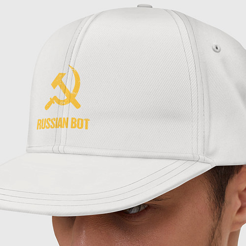 Кепка снепбек Atomic Heart: Russian Bot / Белый – фото 1