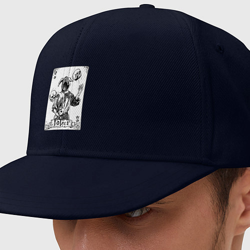 Кепка снепбек Joker Skull Card / Тёмно-синий – фото 1