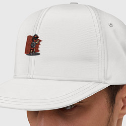 Кепка-снепбек Граффитчик с балончиком краски, цвет: белый