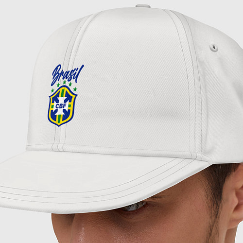 Кепка снепбек Brasil Football / Белый – фото 1