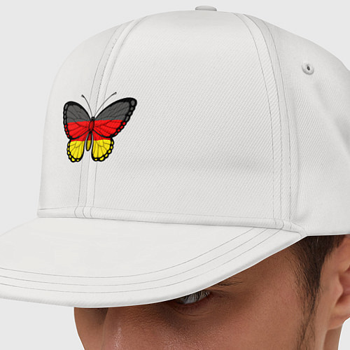 Кепка снепбек Бабочка - Германия / Белый – фото 1