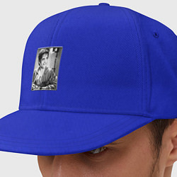 Кепка-снепбек Юрий Шатунов - портрет с автографом, цвет: синий