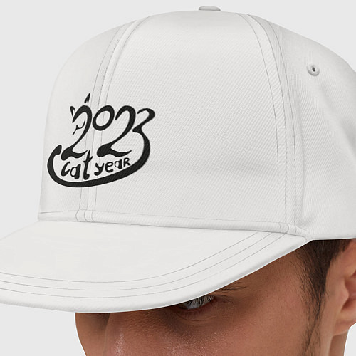 Кепка снепбек Кот-леттеринг 2023 / Белый – фото 1