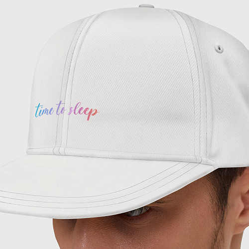 Кепка снепбек Its time to sleep / Белый – фото 1
