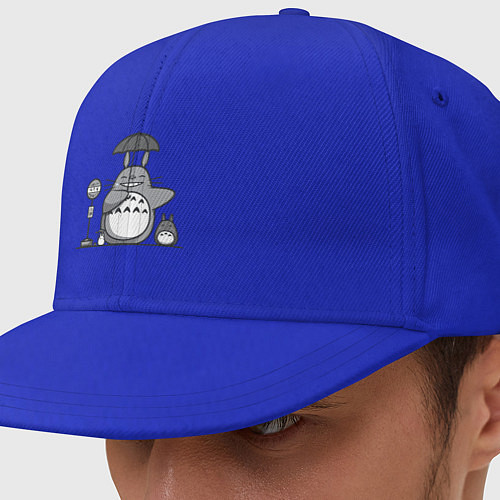 Кепка снепбек Тоторо с зонтиком / Синий – фото 1