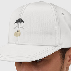 Кепка-снепбек Тоторо под зонтиком, цвет: белый