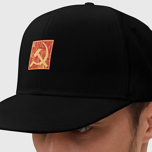 Кепка снепбек Стиль серпа и молота / Черный – фото 1